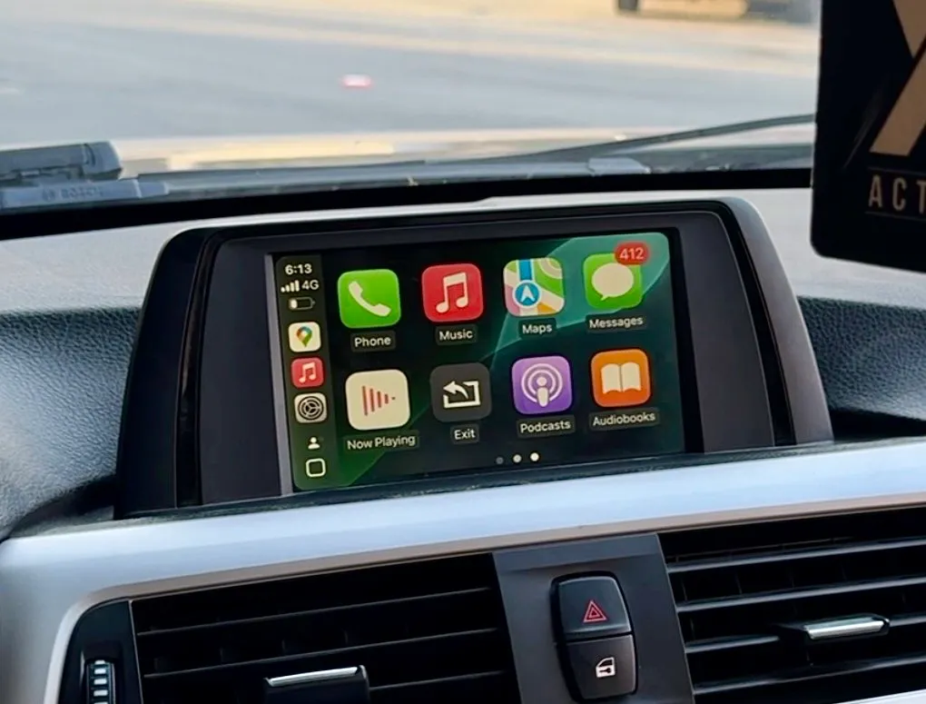BMW F30 after CarPlay installation